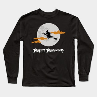 Happy Halloween witch Long Sleeve T-Shirt